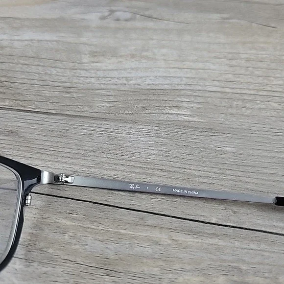 Ray-Ban Eyeglasses Mens RB 6373M 2502 52-20-145 Black Silver FRAMES‎ ONLY - Picture 4 of 11